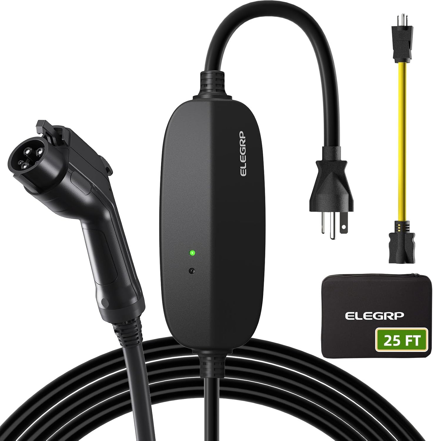 Portable Ev Charger - ELEGRP J1772 Ac Fast EV Car