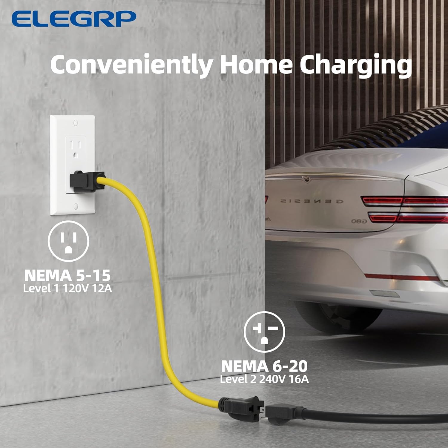 ELEGRP J1772 Ac Fast EV Car Ch - Portable Ev Charger ulasan dan harga