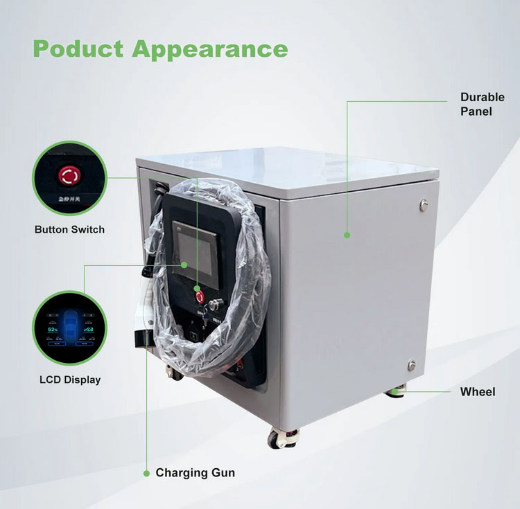 BAITU 20KW Single Portable DC  - Portable Ev Charger ulasan dan harga
