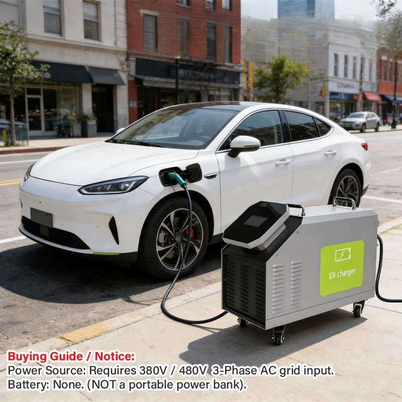 480V 3 Phase AC Power Input 7k - Portable Ev Charger ulasan dan harga