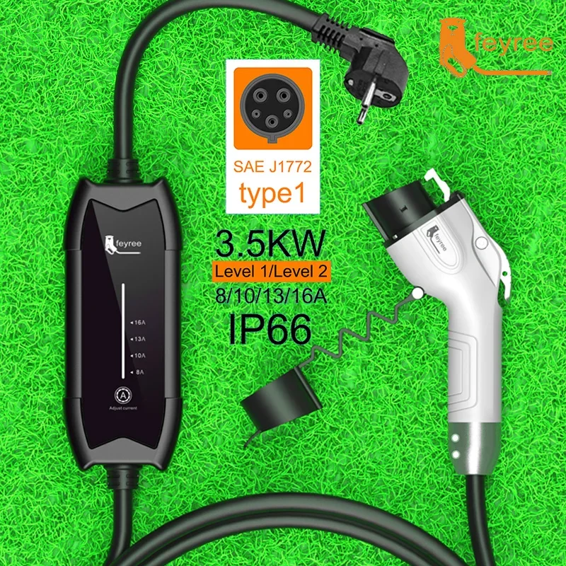 Feyree EV Portable Charger Typ - Home Ev Charger ulasan dan harga