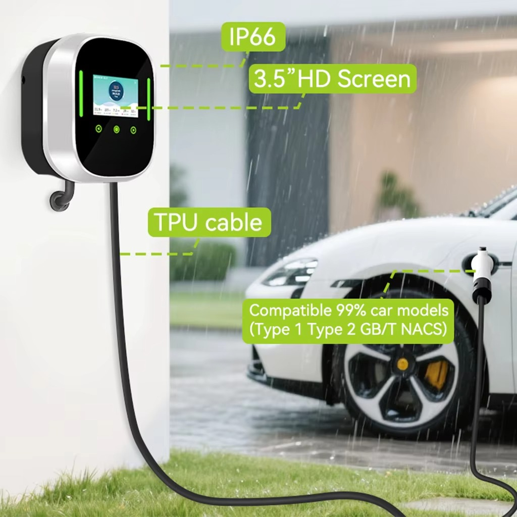 Smart EV Charger Wallbox 22kW  - Type 2 Charger ulasan dan harga