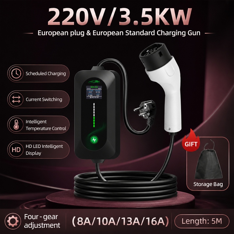 ROMADA 3.5KW Eletric Vehicle C - Portable Ev Charger ulasan dan harga